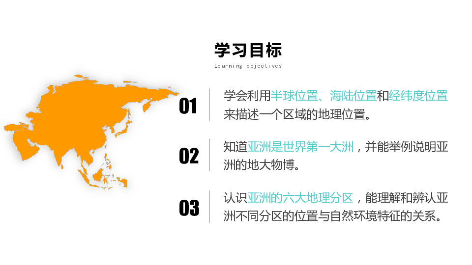 济南市2020年人教版七年级下学期新课6．1 亚洲的位置和范围课件共34张ppt
