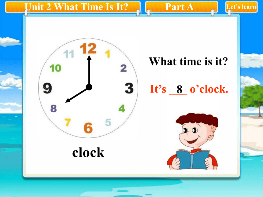 英语四年级下册人教PEPunit 2 What Time Is It 第一课时课件
