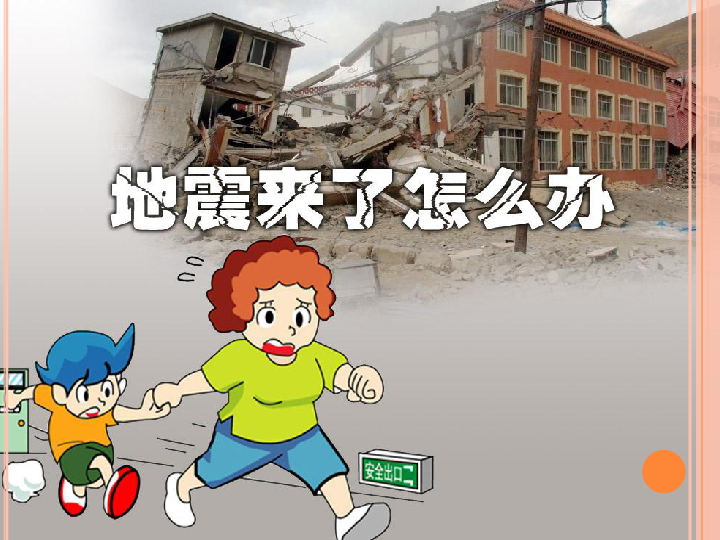 地震来了怎么办 小学安全班会课件(22张ppt)