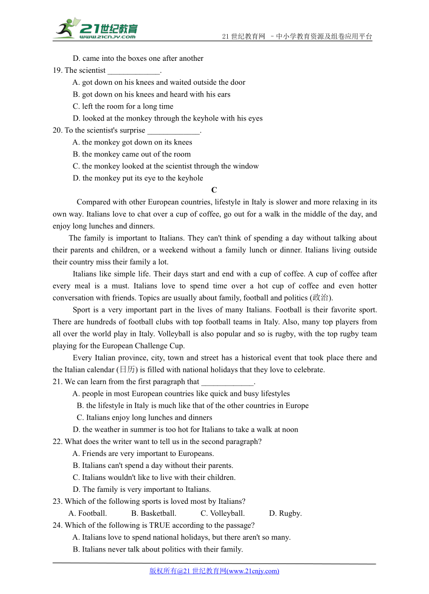 2018年中考英语一轮复习系列—Unit 3 Could you please tell me where the restrooms are? 单元提优卷