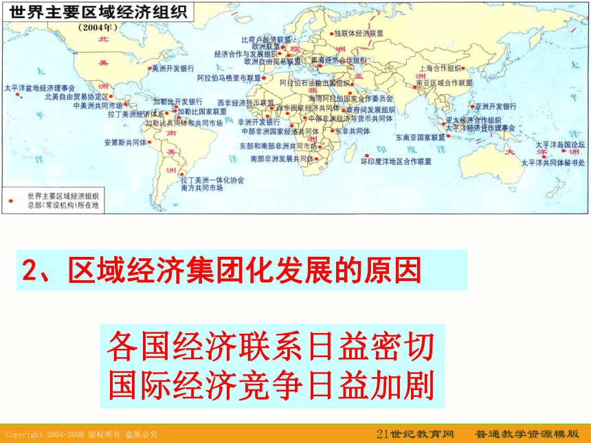 历史：8.23《世界经济的区域集团化》江苏课件（新人教必修2）