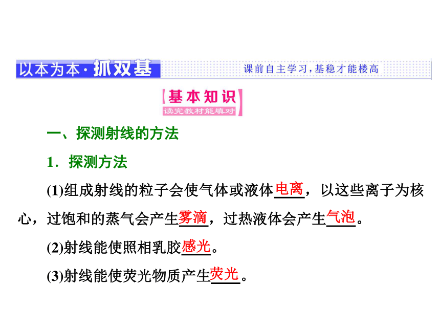 19.3、4《探测射线的方法、放射性的应用与防护》课件 38张PPT