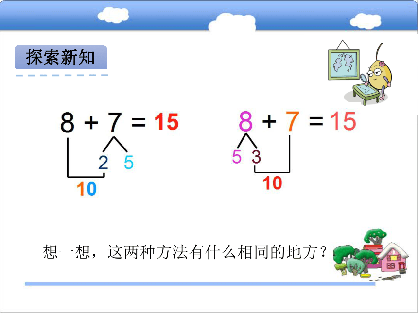 青岛版小学一年级数学上 7.2 8加几课件