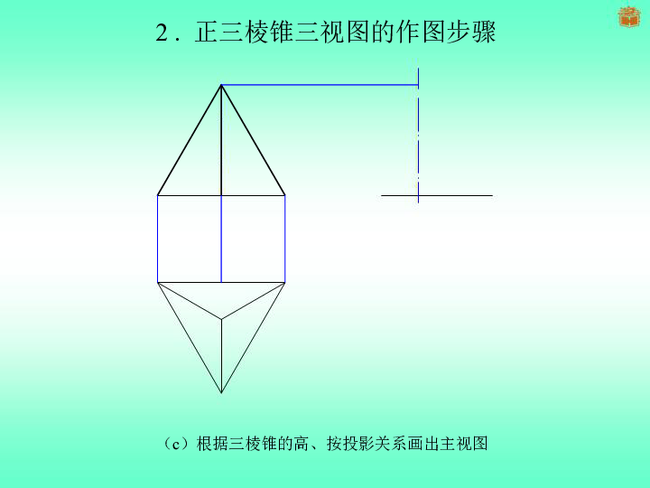 抄手榫的三视图图片