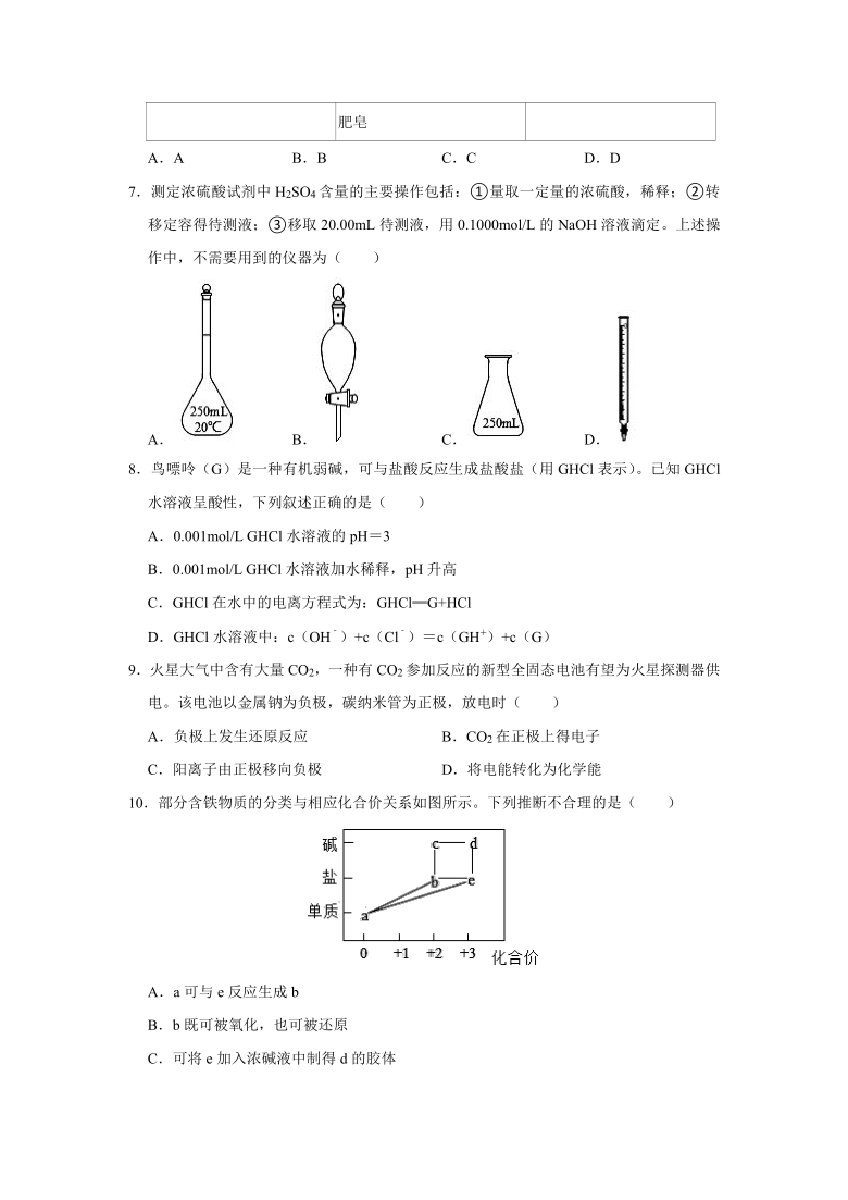 2021年新高考化学真题及解析（广东卷）