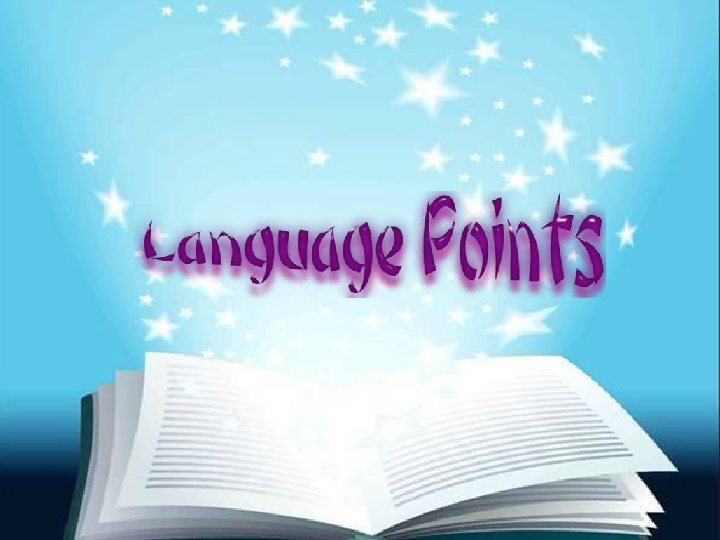 人教版高一英语必修二Unit 5 Music Language points课件（40张）