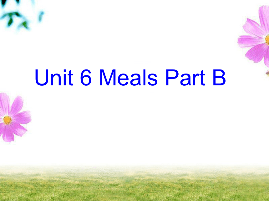 Unit 6 Meals PB 课件