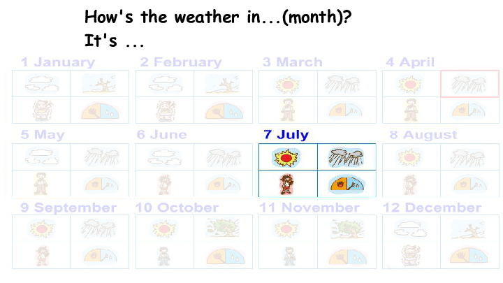 Module 4 Unit 3 Weather Period 3 (The weather in different seasons) 课件（29张PPT，内嵌音频）