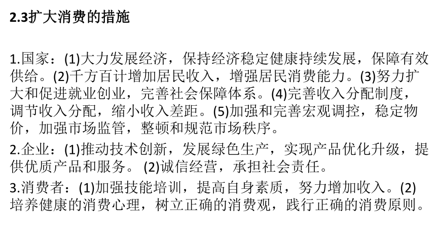 2021年高考政治二轮复习课件：必修一经济生活简答题 要点（21张ppt）