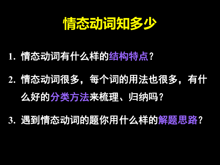 人教英语课件必修三 Unit 2 Healthy eating Grammar情态动词(共36张PPT)