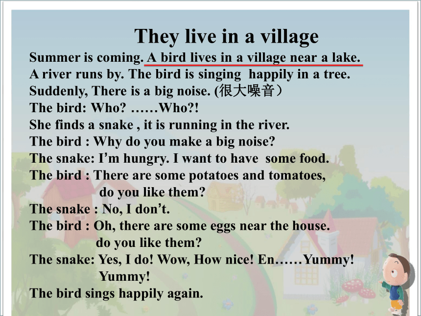 Unit 4 He lives in a village PB 课件