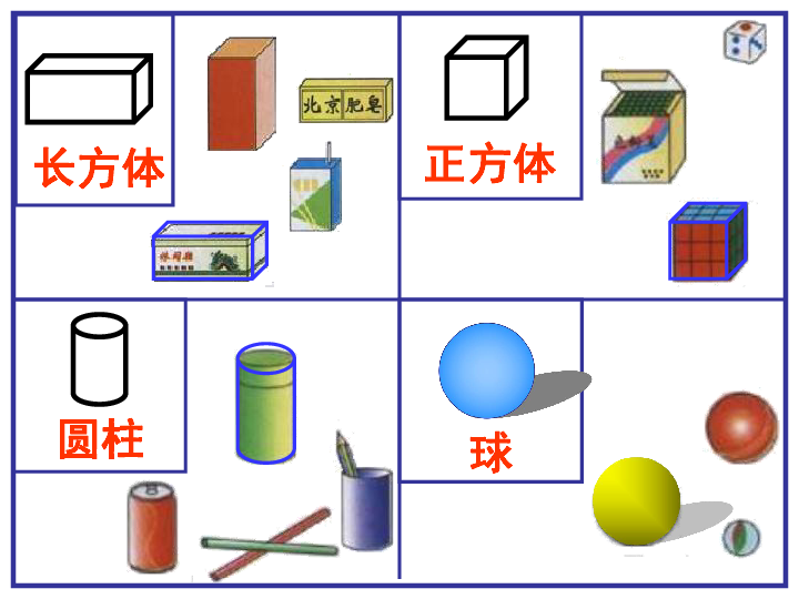 一年级上册数学课件-3.1 认识物体西师大版   (共24张PPT)