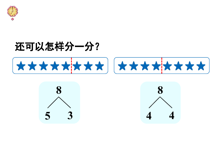 第6课时 8和9的分与合人教版一年级数学上册6～10的认识和加减法情境