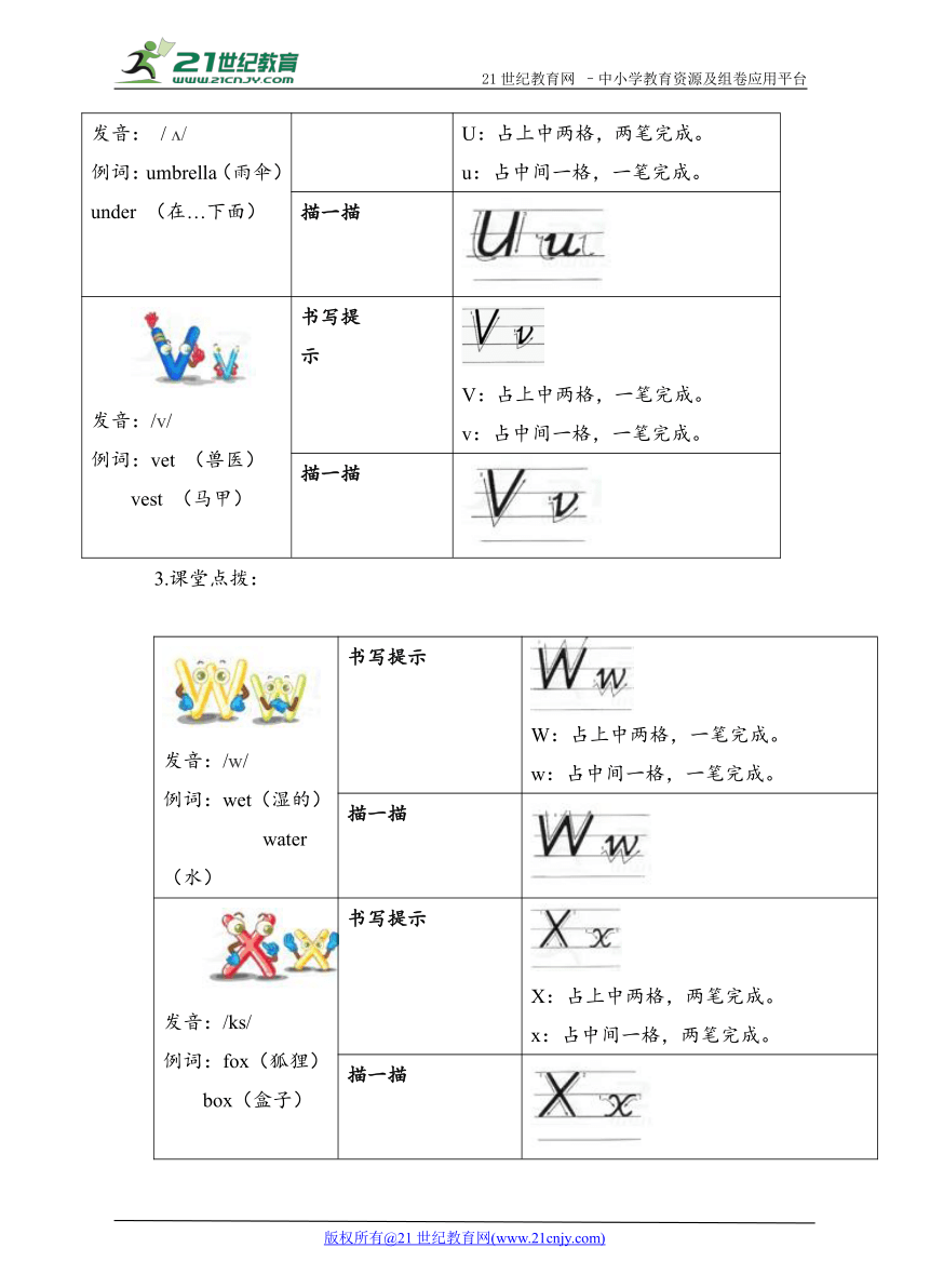 Unit6 Happy birthday A letters and sounds 学案