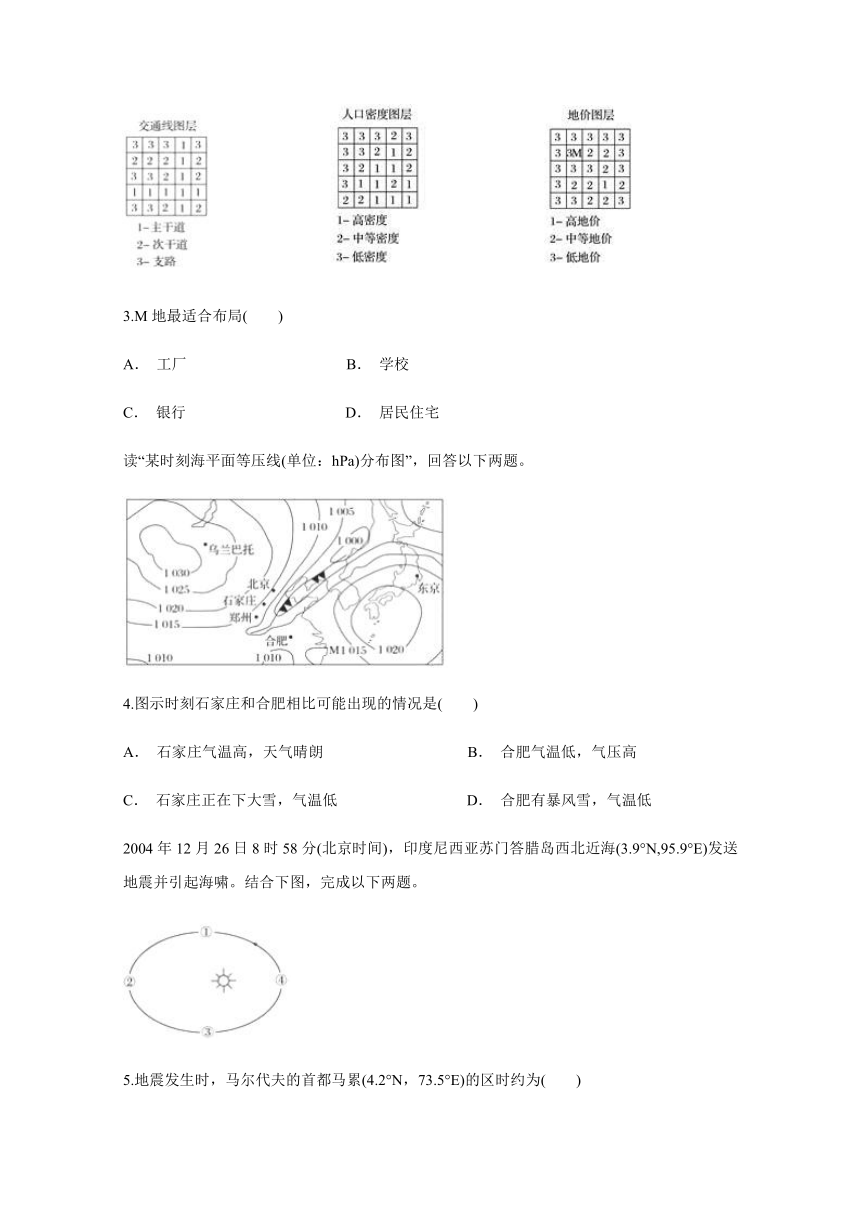 云南省曲靖市宣威市六中2017-2018学年高一下学期3月份月考地理试题