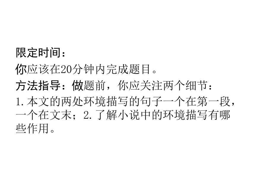 2014届高考第一轮复习：4.1.2 分析环境描写