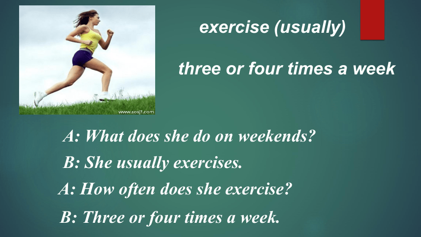 Unit 2 How often do you exercise? SectionA 2d-3c课件32张