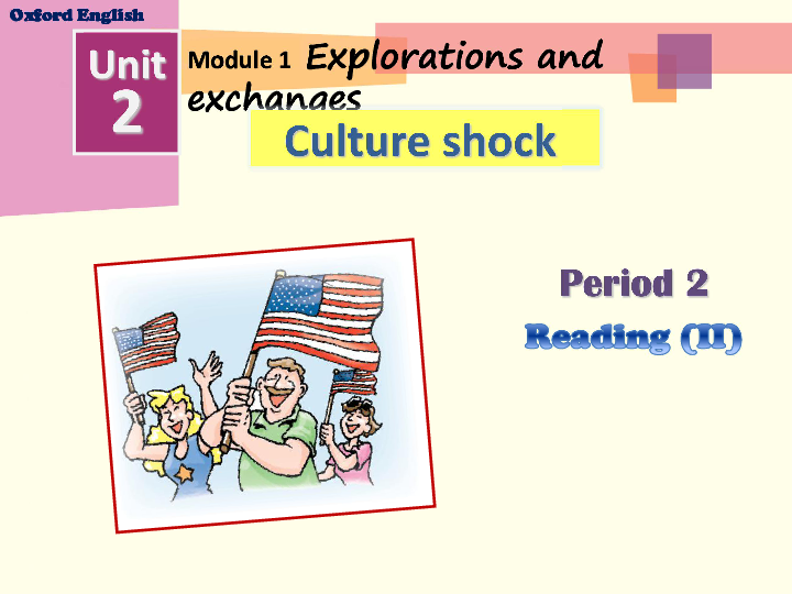 牛津深圳版（广州沈阳通用）九年级英语下Module 1 Explorations and exchanges Unit 2 Culture shock readingII 课件（共20张）