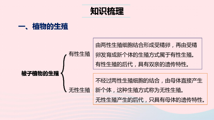 （人教通用）2019年中考生物一轮复习第25讲生物的生殖和发育课件（22张PPT）