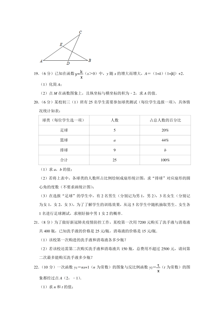 2021年广东省广州市白云区中考数学二模试卷（Word版 含解析）