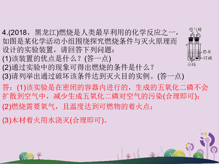 2019年中考科学总复习专项三化学专题卷分析说理题(课件 12张PPT)