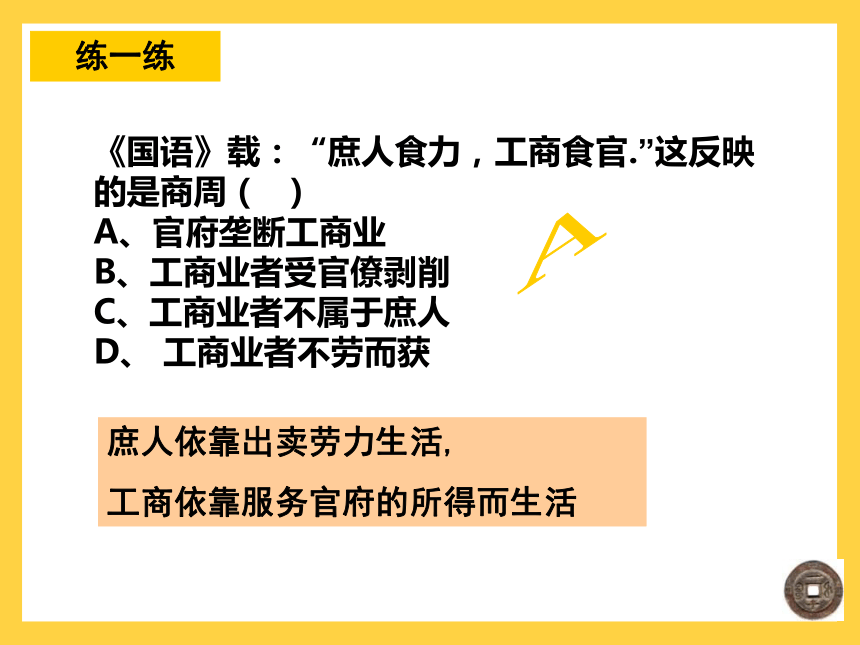 高中历史人教版必修二 第一单元第3课古代商业的发展 课件