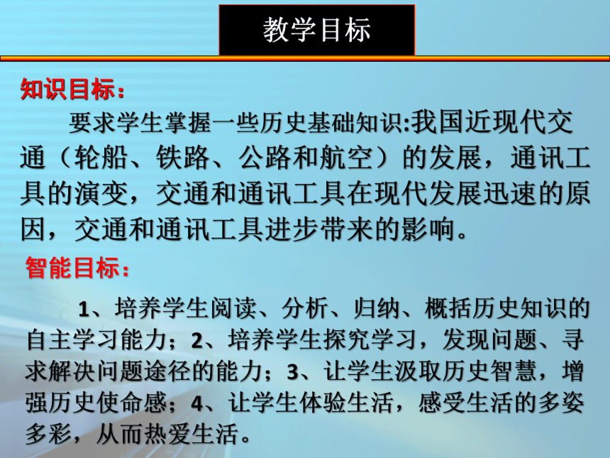 人教新课标版高一历史必修二第15课《交通和通讯工具的进步 》说课课件（23张ppt）