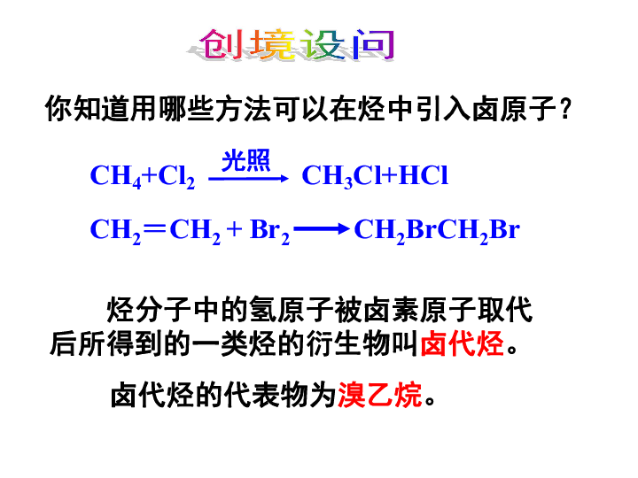 人教版高中化学选修五 2.3烃和卤代烃21张PPT