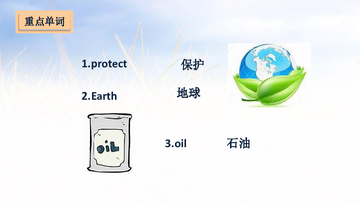 Unit 7 Protect the Earth 复习课件(21张PPT)