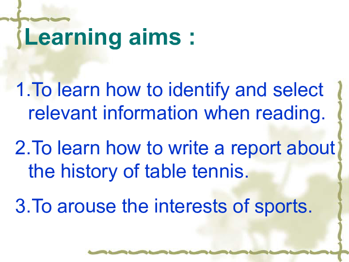 Unit 2 Sporting events Task(2)Writing a report about the history of a sport 课件（29张）