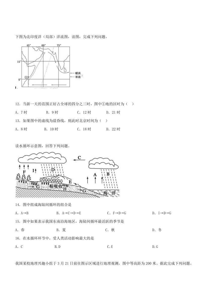 湖北枣阳白水中学16-17学年高一12月月考--地理