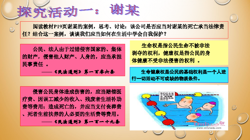 2018—2019学年高一政治人教版  选修五  专题二  2、积极维护人身权   课件（25张）