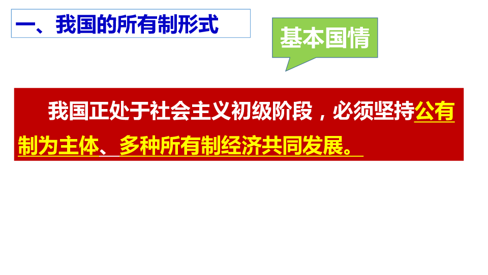 5.1基本经济制度 课件（43张幻灯片）