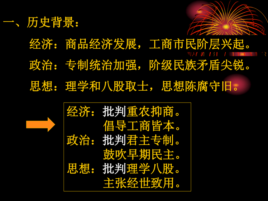 福建省安溪藍溪中學嶽麓版高中歷史必修三第5課明清之際的進步思潮