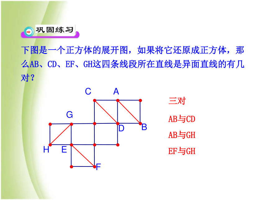 高中数学必修二 2.1.2空间中直线与直线之间的位置关系 课件 (1)