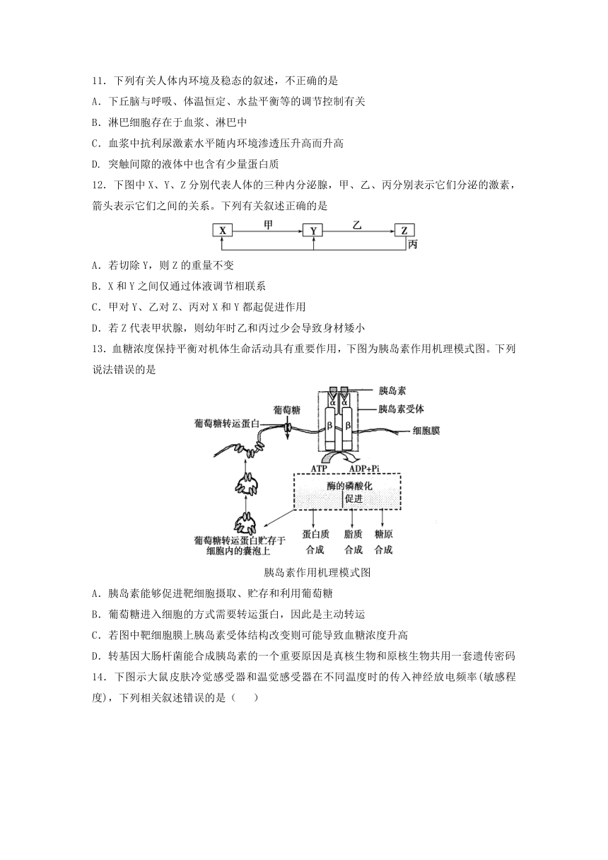 山东省滨州市邹平双语学校一区2016-2017学年高一下学期期中模拟考试生物试题