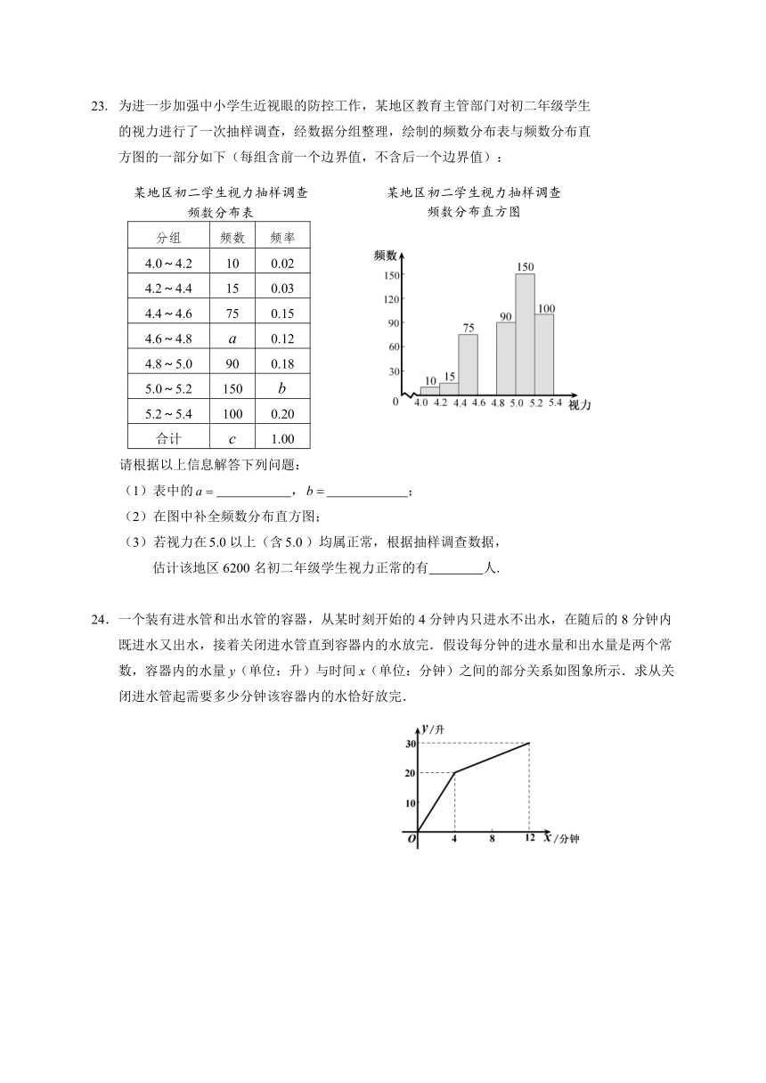 北京市石景山区2016-2017学年八年级下学期期末考试数学试题（含答案）