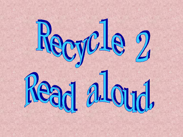 小学英语人教版(PEP)三年级上册Recycle2 课件（18张PPT）