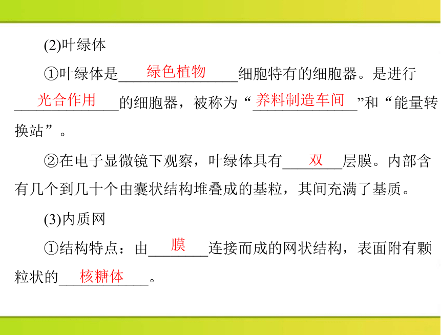 2013年《随堂优化训练》第3章第2节细胞器——系统内的分工合作