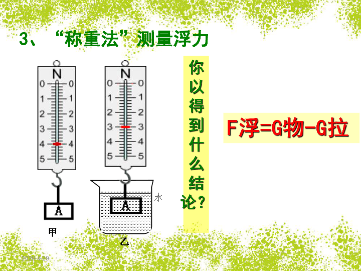 人教版物理八下第十章浮力复习课件共26张ppt