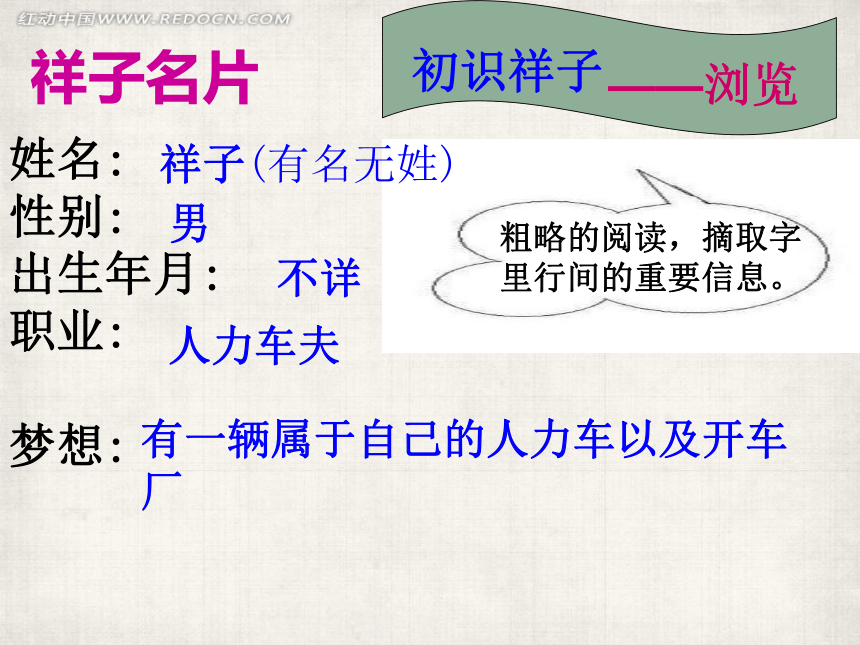 部编版语文七年级下册第三单元名著导读骆驼祥子课件共18张ppt