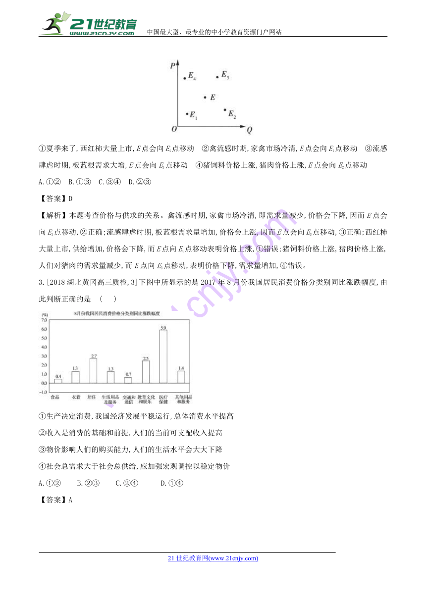 专题04+模拟精华30题-2018年高考政治走出题海之黄金30题系列+Word版含解析