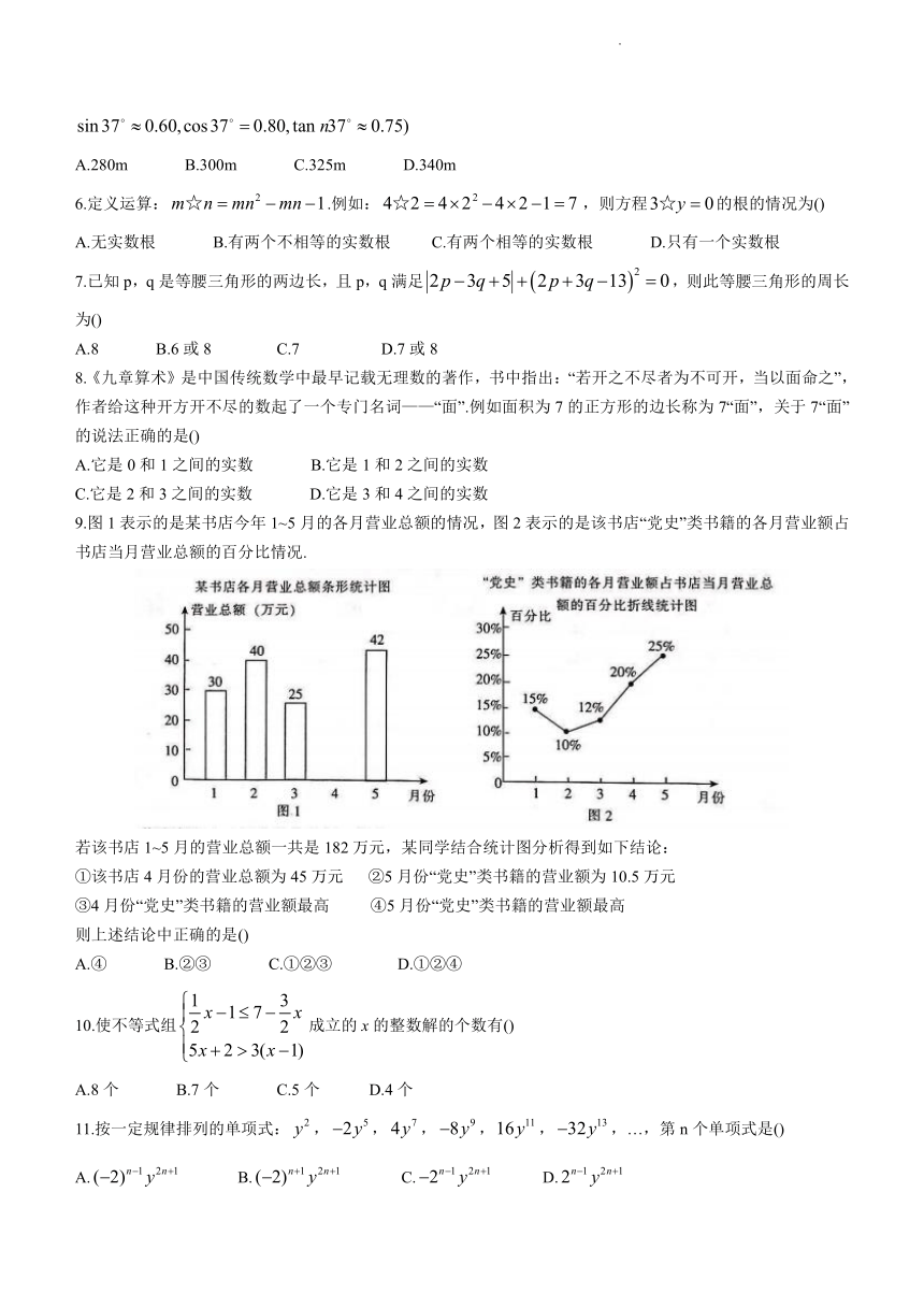 2022年云南省昆明市五华区初中学业水平考试第一次模拟测试数学试题