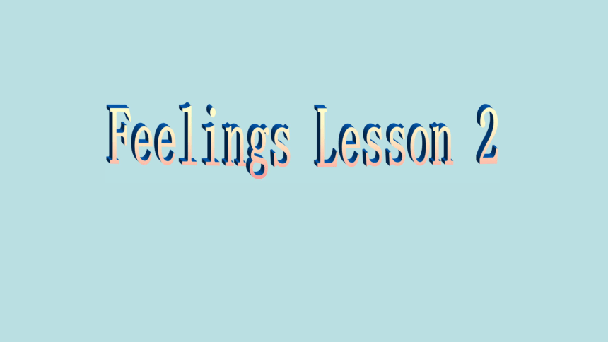 Unit 4 Feelings  Lesson 2 课件 （16张PPT）