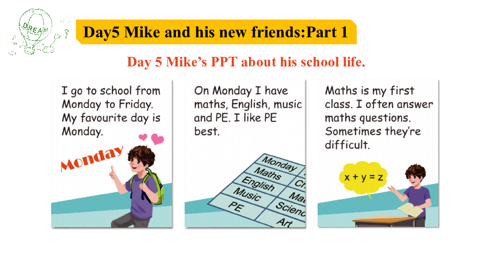 Recycle Mike’s happy days  Day 5 & Day 6课件（14张PPT)