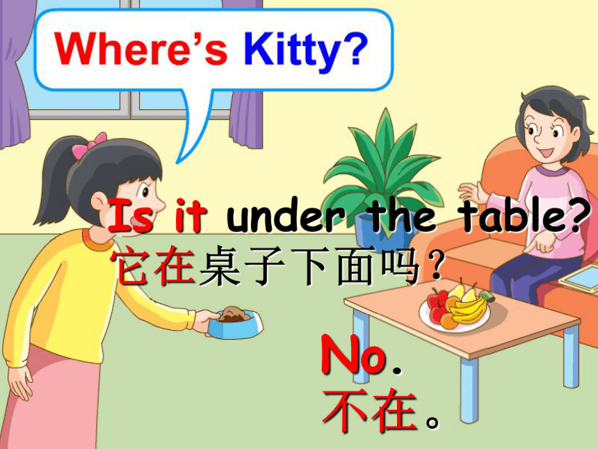 Unit 1 Where’s Kitty? 第四课时课件