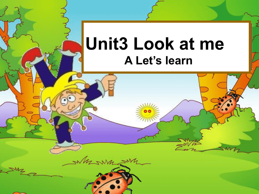 Unit 3 Look at me ! PA Let’s learn 课件