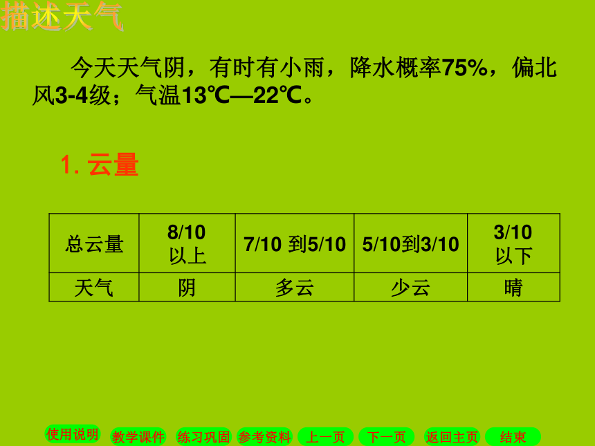 科学三年级上青岛版4.16今天的天气课件（32张）