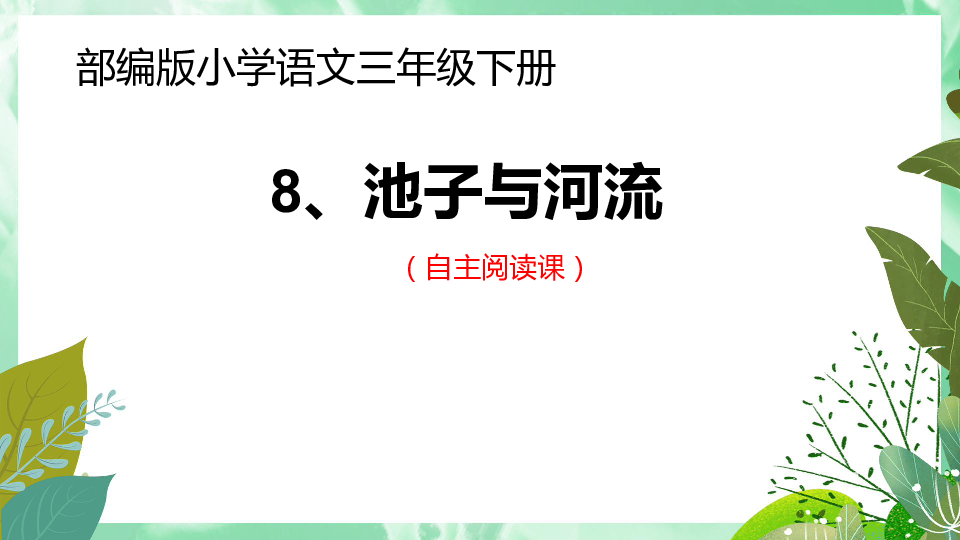 8《池子与河流》课件(17张)