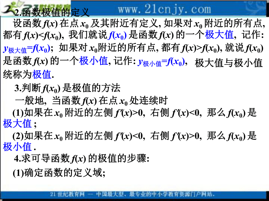 2010高考数学专题复习课件：31导数的应用(1)(文)